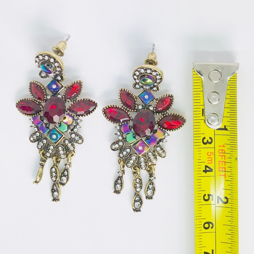 ❤️HP❤️New! Glamorous Crystals Rhinestones Earrings - Picture 3 of 3